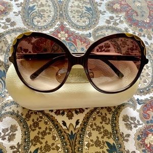Oversized Chloe sunglasses Never worn.
